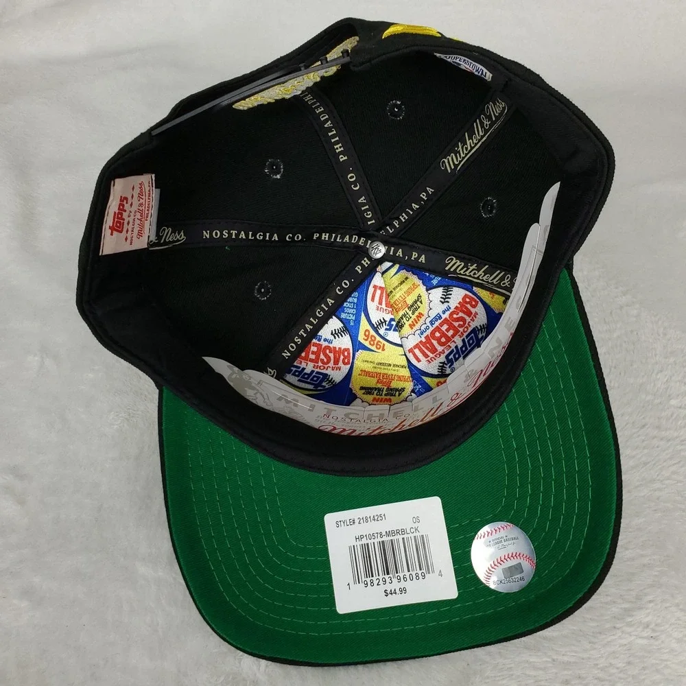 Milwaukee Brewers Mitchell & Ness MLB Pro Fit Snapback Cap Hat 3D Logo Black NWT